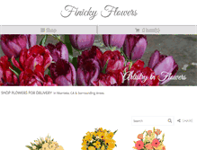 Tablet Screenshot of finickyflowers.com